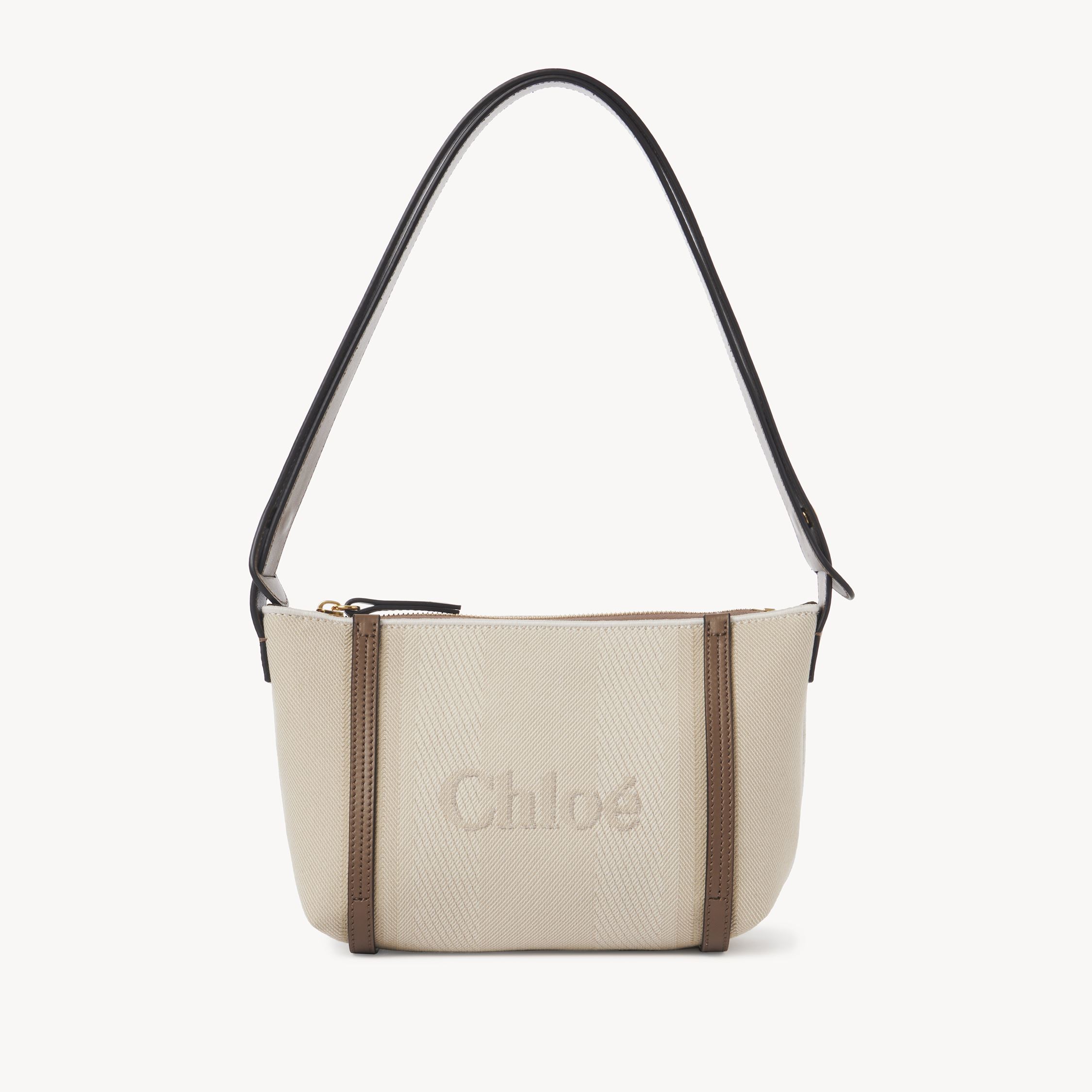 CHLOÉ CHLOÉ CARRY SHOULDER BAG IN CANVAS BEIGE SIZE ONESIZE 91% COTTON, 6% POLYESTER, 3% TEXTILE FIBRES, C 