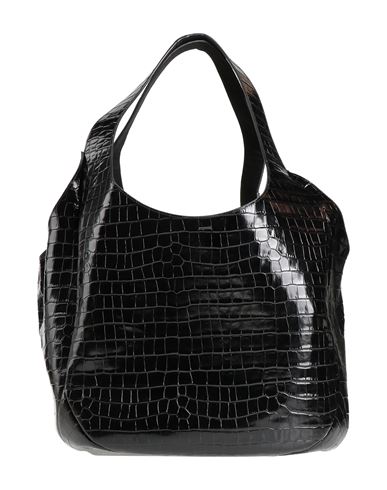 Coperni Xl Swipe Crocodile-effect Shoulder Bag In Black