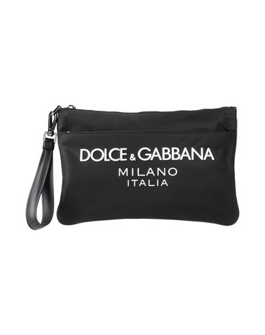Dolce & Gabbana Man Handbag Black Size - Textile Fibers In Black