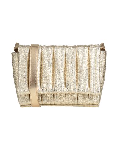 Themoirè Woman Cross-body Bag Gold Size - Textile Fibers In Gold