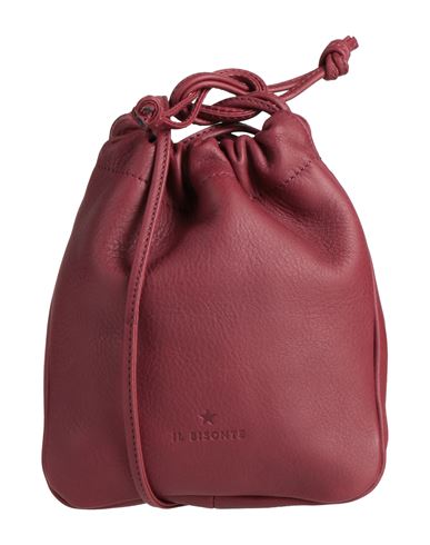 Il Bisonte Woman Cross-body Bag Burgundy Size - Leather In Red