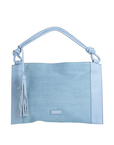 My Best Bag My-best Bag Woman Handbag Sky Blue Size - Leather, Textile Fibers In Blue