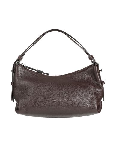 Brunello Cucinelli Woman Handbag Dark Brown Size - Leather, Textile Fibers, Brass In Brown