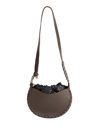 Chloé Woman Cross-body Bag Dark Brown Size - Calfskin