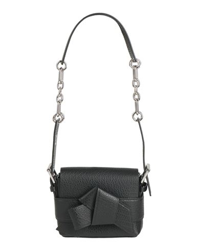 Acne Studios Musubi Leather Shoulder Bag In Black