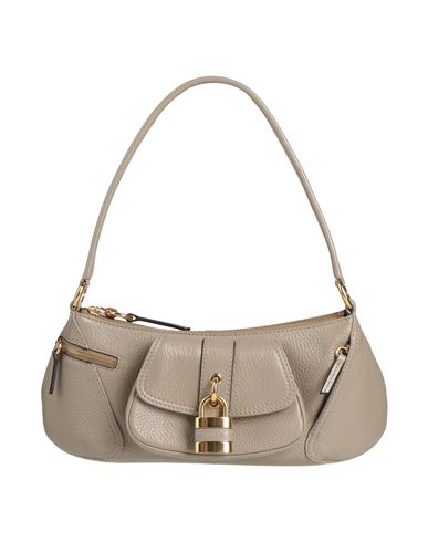 Chloé The 99 Shiny Grained Leather Bag In Grey