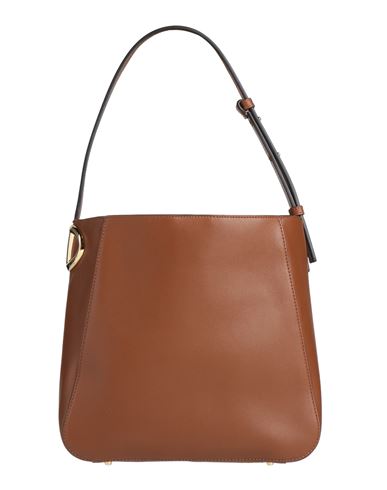 Valentino Garavani Woman Shoulder Bag Brown Size - Leather In Brown