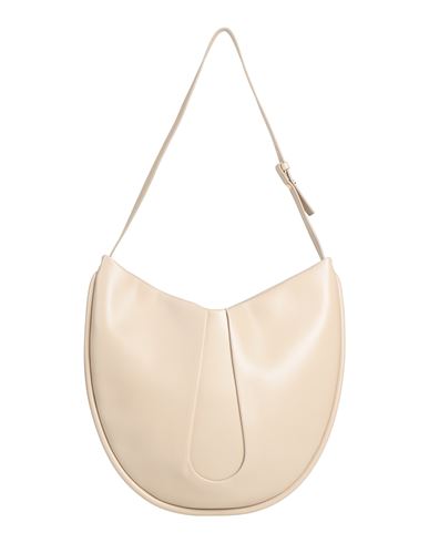 Themoirè Woman Shoulder Bag Beige Size - Textile Fibers In Sand
