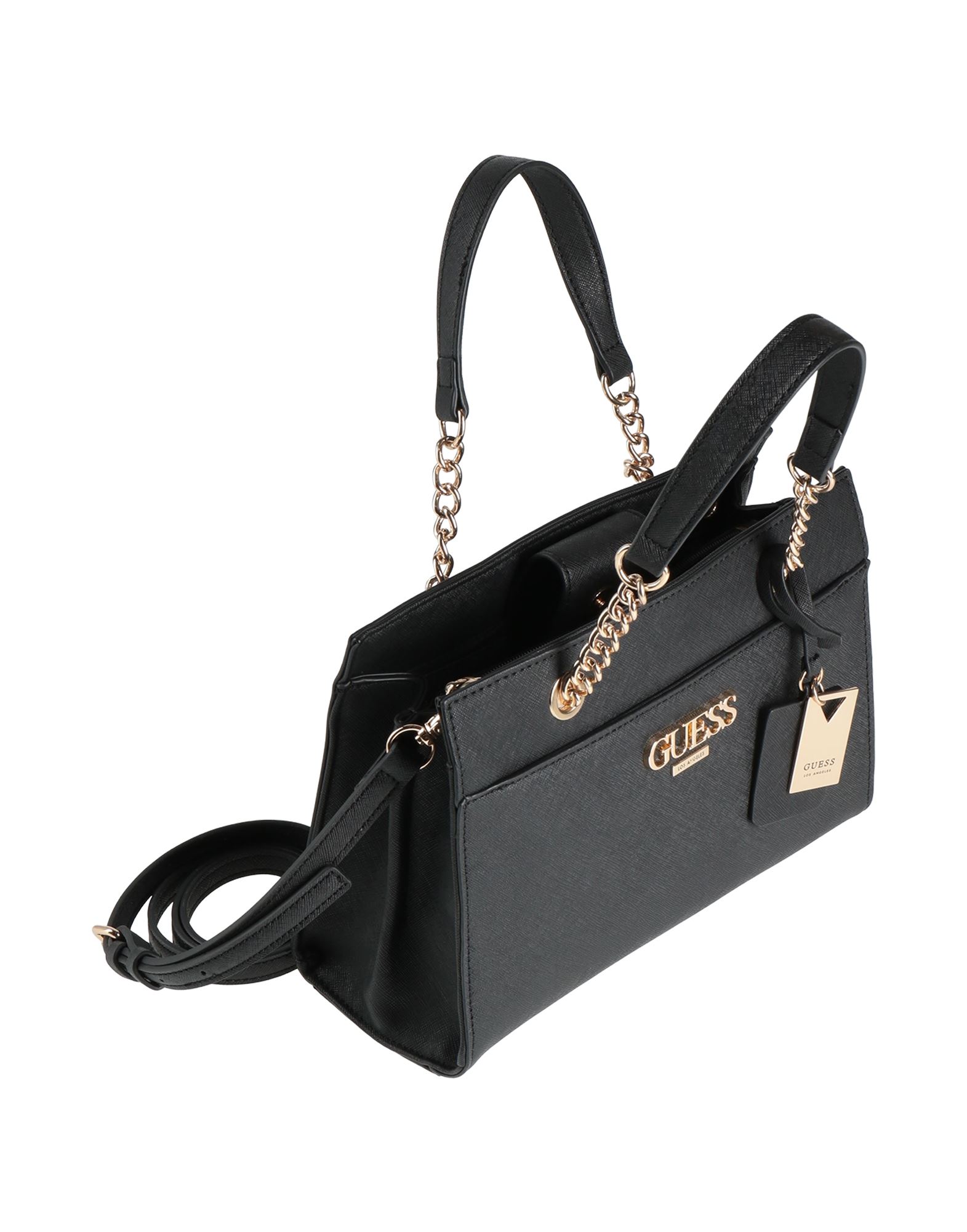 ブラック(BLA)】GUESS ハンドバッグ (W)SESTRI Top Handle Flap（ゲス  