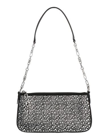 Shop Michael Michael Kors Woman Shoulder Bag Black Size - Cow Leather