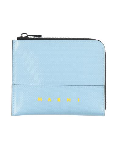 Marni Man Coin Purse Sky Blue Size - Textile Fibers