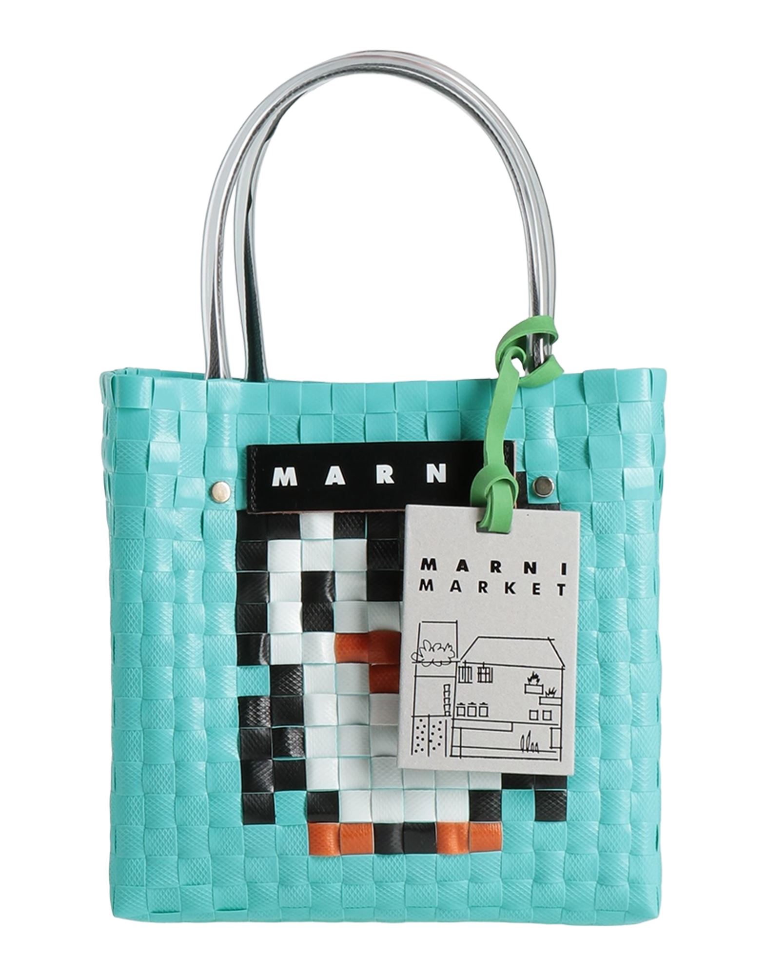 MARNI マルニ トートバッグ 茶x白x緑等(総柄) - 2108424G0159 三越伊勢丹 | MARNI/マルニ_Women通販 | バッグ | レディース