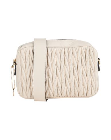 Laura Di Maggio Woman Cross-body Bag Cream Size - Leather In White