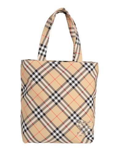Burberry Woman Handbag Camel Size - Polyester, Polyurethane In Sand