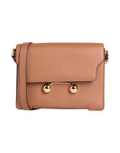 Marni Woman Cross-body Bag Brown Size - Cow Leather, Steel In Brown