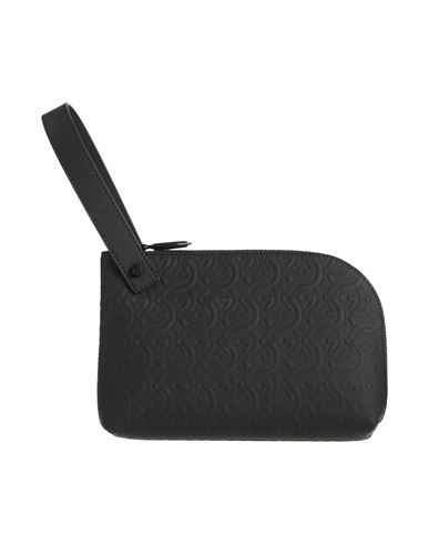 FERRAGAMO FERRAGAMO MAN HANDBAG BLACK SIZE - LEATHER 