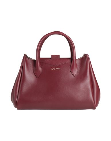 LANVIN LANVIN WOMAN HANDBAG BURGUNDY SIZE - CALFSKIN 