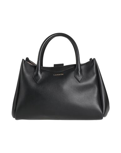 Shop Lanvin Woman Handbag Black Size - Calfskin