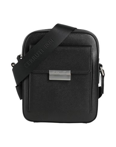 Cerruti 1881 Man Cross-body Bag Black Size - Calfskin