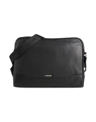 Cerruti 1881 Man Cross-body Bag Black Size - Leather