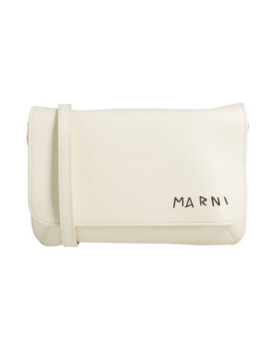 Marni Woman Cross-body Bag Ivory Size - Cow Leather In White