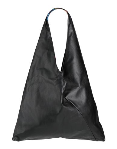 SHIRTAPORTER SHIRTAPORTER WOMAN SHOULDER BAG BLACK SIZE - POLYURETHANE, VISCOSE 
