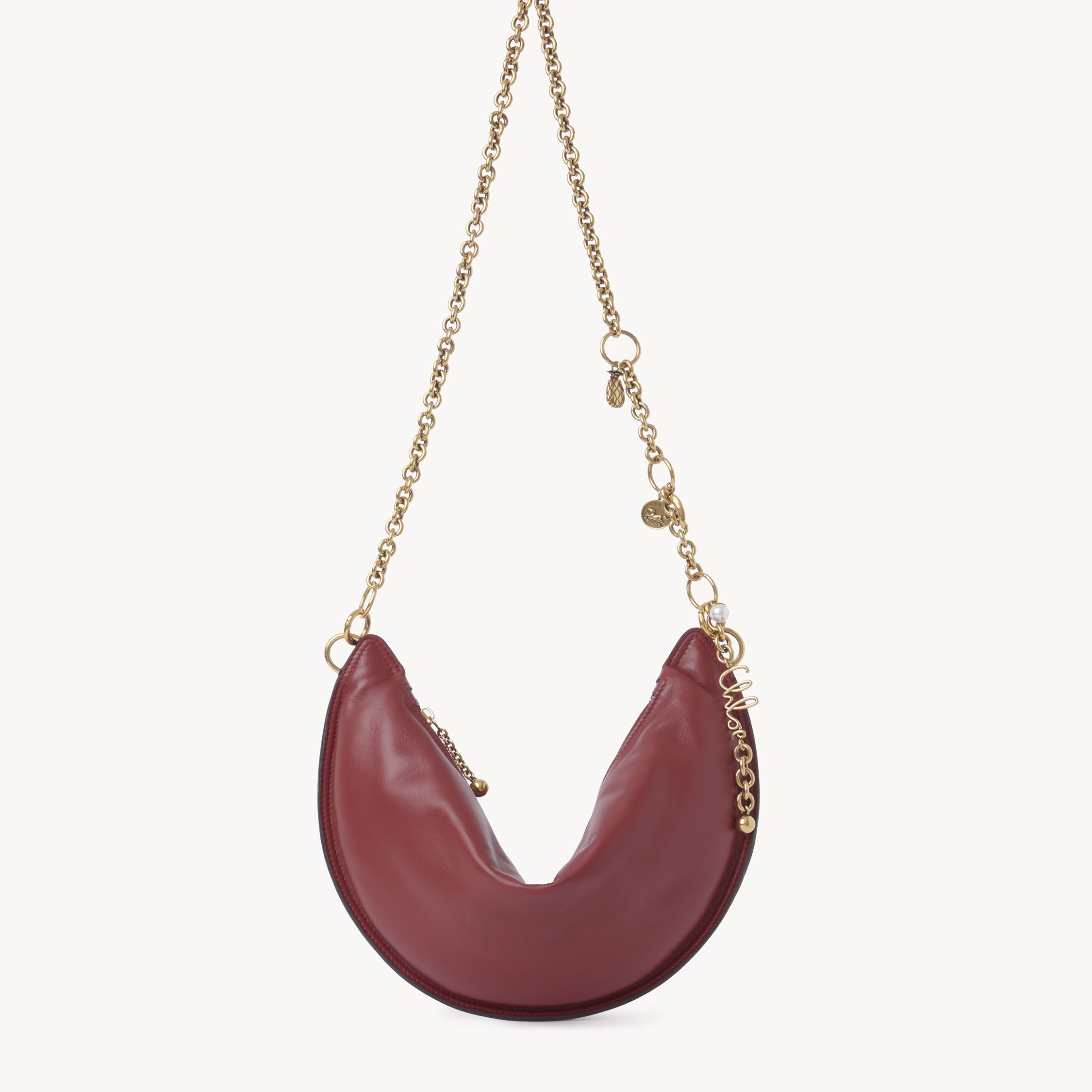 Chloé Icons Shoulder Bag In Soft Leather Red Size Onesize 100% Lambskin