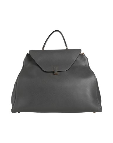 Valextra Woman Handbag Charcoal Size - Leather