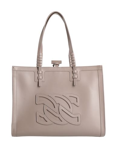 Casadei Woman Handbag Taupe Size - Calfskin