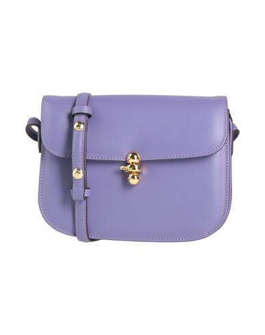 Oui Oui Woman Cross-body Bag Purple Size - Leather