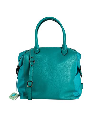 Gabs Woman Handbag Emerald Green Size - Calfskin, Cotton
