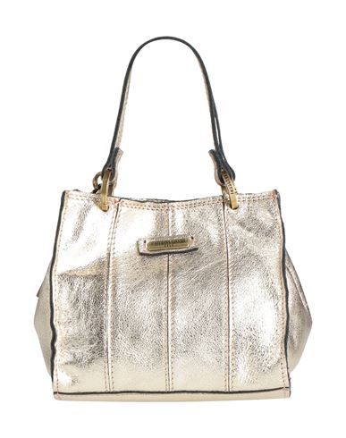 Caterina Lucchi Gold Anna Woman Handbag Platinum Size - Calfskin In Gray