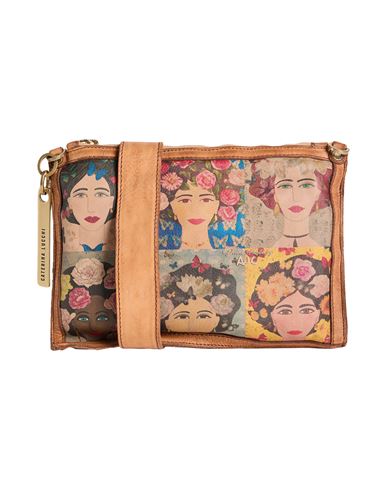 Caterina Lucchi Gold Woman Cross-body Bag Camel Size - Calfskin, Cowhide