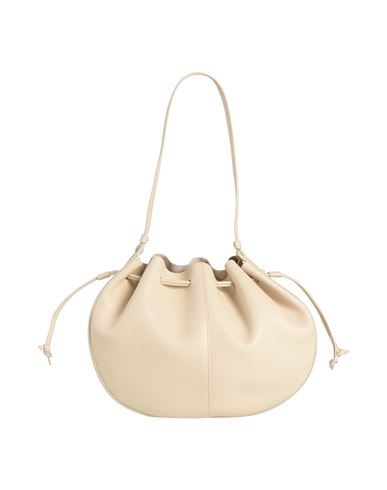 Mansur Gavriel Woman Shoulder Bag Ivory Size - Leather