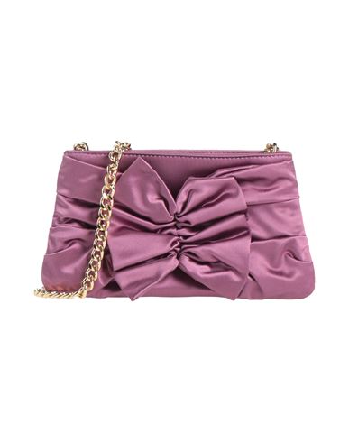 Alberta Ferretti Woman Cross-body Bag Magenta Size - Leather, Textile Fibers
