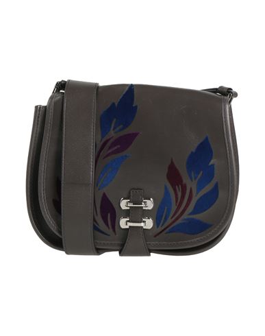 Alberta Ferretti Woman Cross-body Bag Charcoal Size - Leather