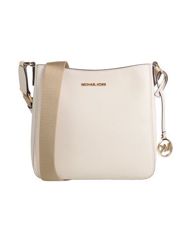 Michael Michael Kors Woman Cross-body Bag Ivory Size - Textile Fibers In White