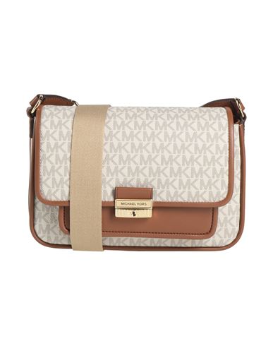 Michael Michael Kors Woman Cross-body Bag Off White Size - Textile Fibers In White