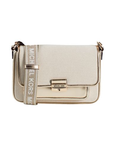 Michael Michael Kors Woman Cross-body Bag Platinum Size - Textile Fibers In Gray