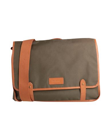 Barbour Man Handbag Military Green Size - Polyester, Cow Leather In Green