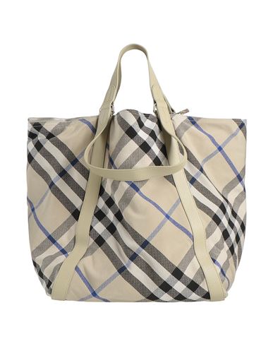 Burberry Prorsum Man Handbag Light Grey Size - Polyester, Cotton, Calfskin