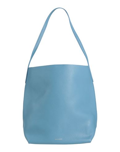 Mansur Gavriel Woman Shoulder Bag Azure Size - Leather