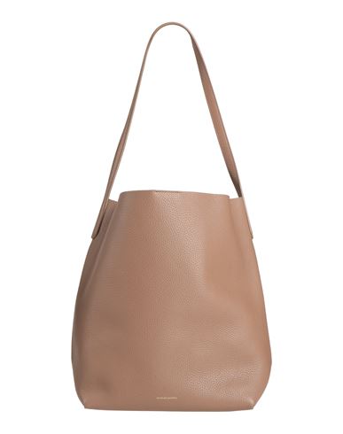 Mansur Gavriel Woman Shoulder Bag Light Brown Size - Leather