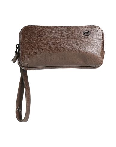 Piquadro Man Handbag Dark Green Size - Cow Leather In Green