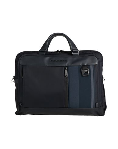 Piquadro Man Handbag Midnight Blue Size - Cow Leather, Nylon, Polyester