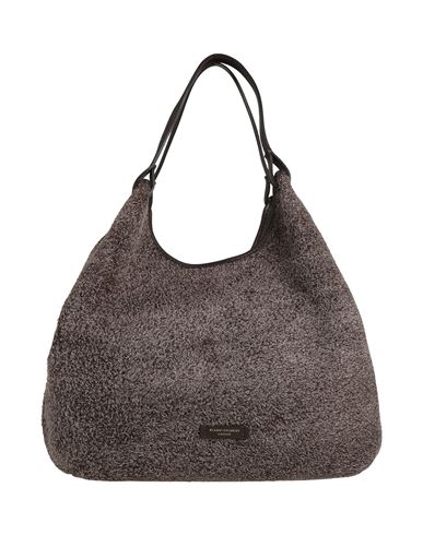 Gianni Chiarini Suede Shoulder Bag Gold-tone Hardware In Brown