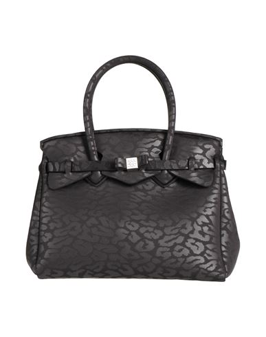 Save My Bag Woman Handbag Black Size - Polyethylene, Polyester, Elastane In Black