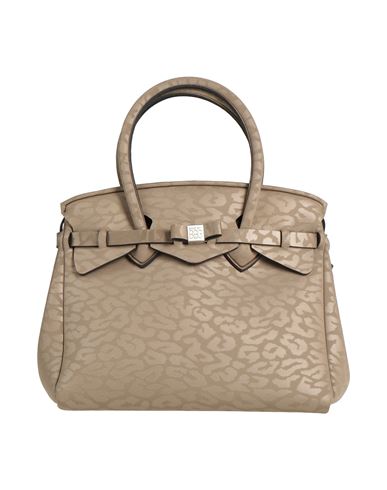 Save My Bag Woman Handbag Sage Green Size - Polyethylene, Polyester, Elastane In Green