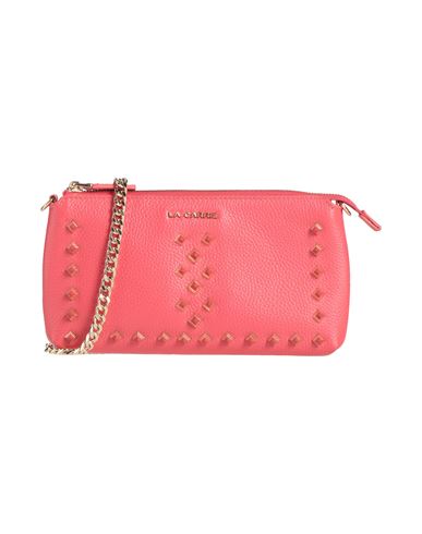 La Carrie Woman Cross-body Bag Coral Size - Leather In Red