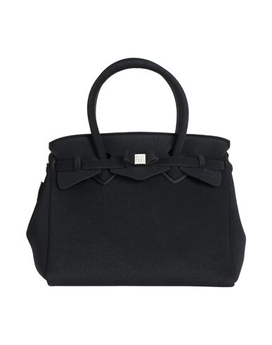 Save My Bag Woman Handbag Black Size - Polyamide, Elastane In Black